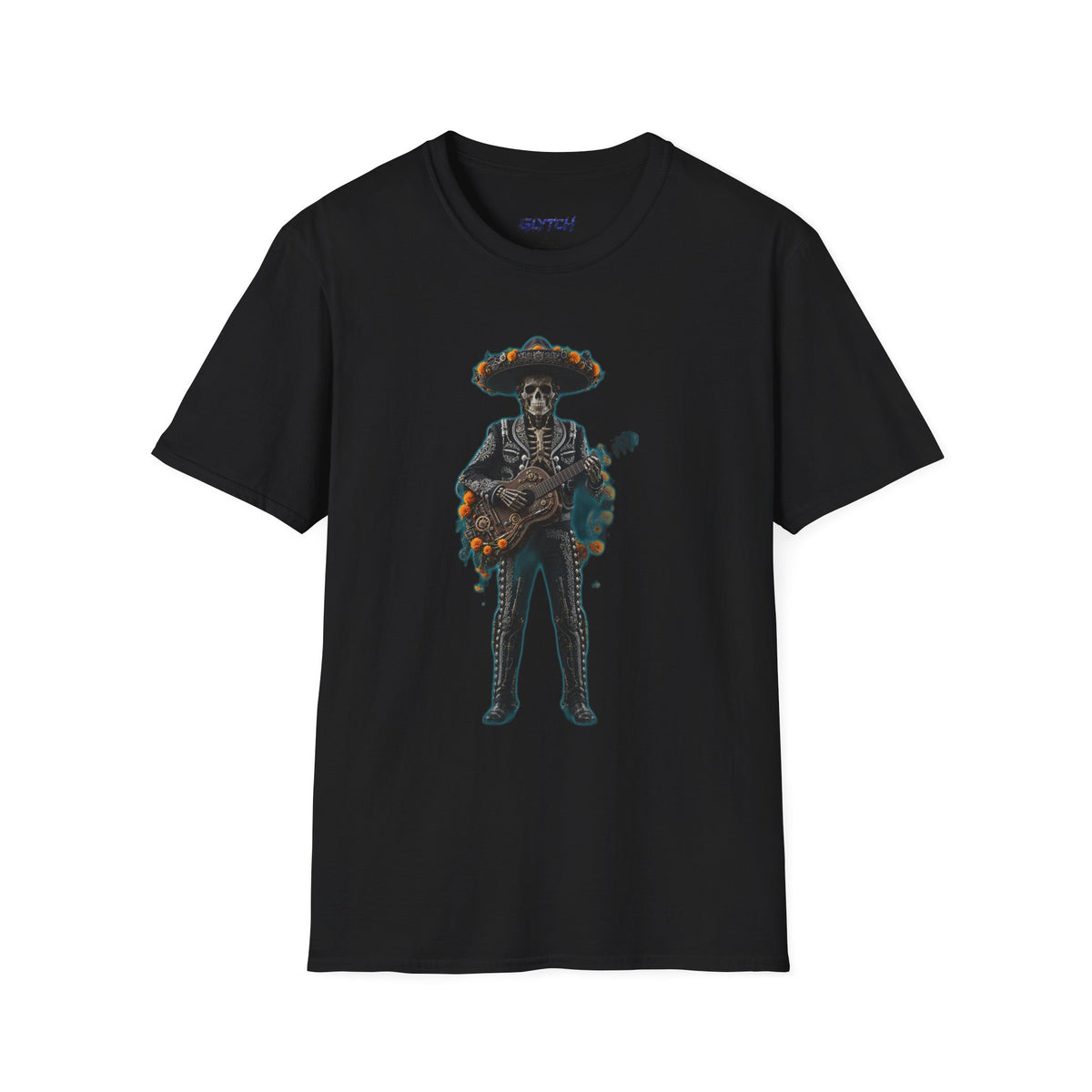 Glytch — Skeleton Mariachi Halloween Tee