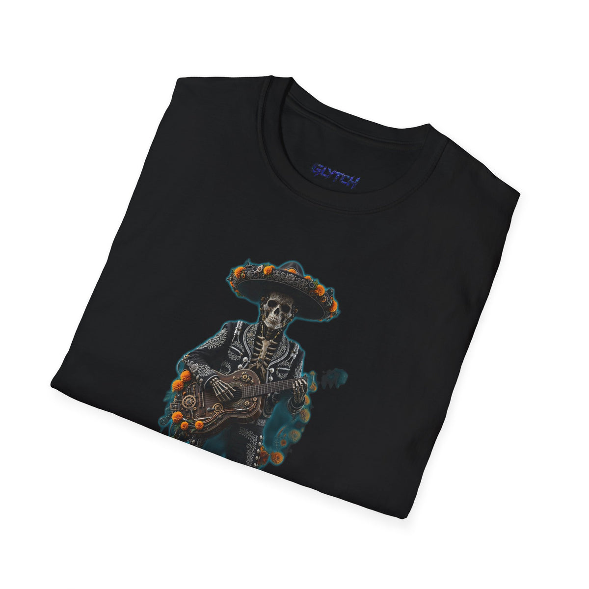Glytch — Skeleton Mariachi Halloween Tee